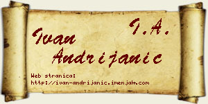 Ivan Andrijanić vizit kartica